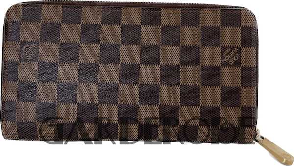 Grote Louis Vuitton zippy wallet in Damier Ebene