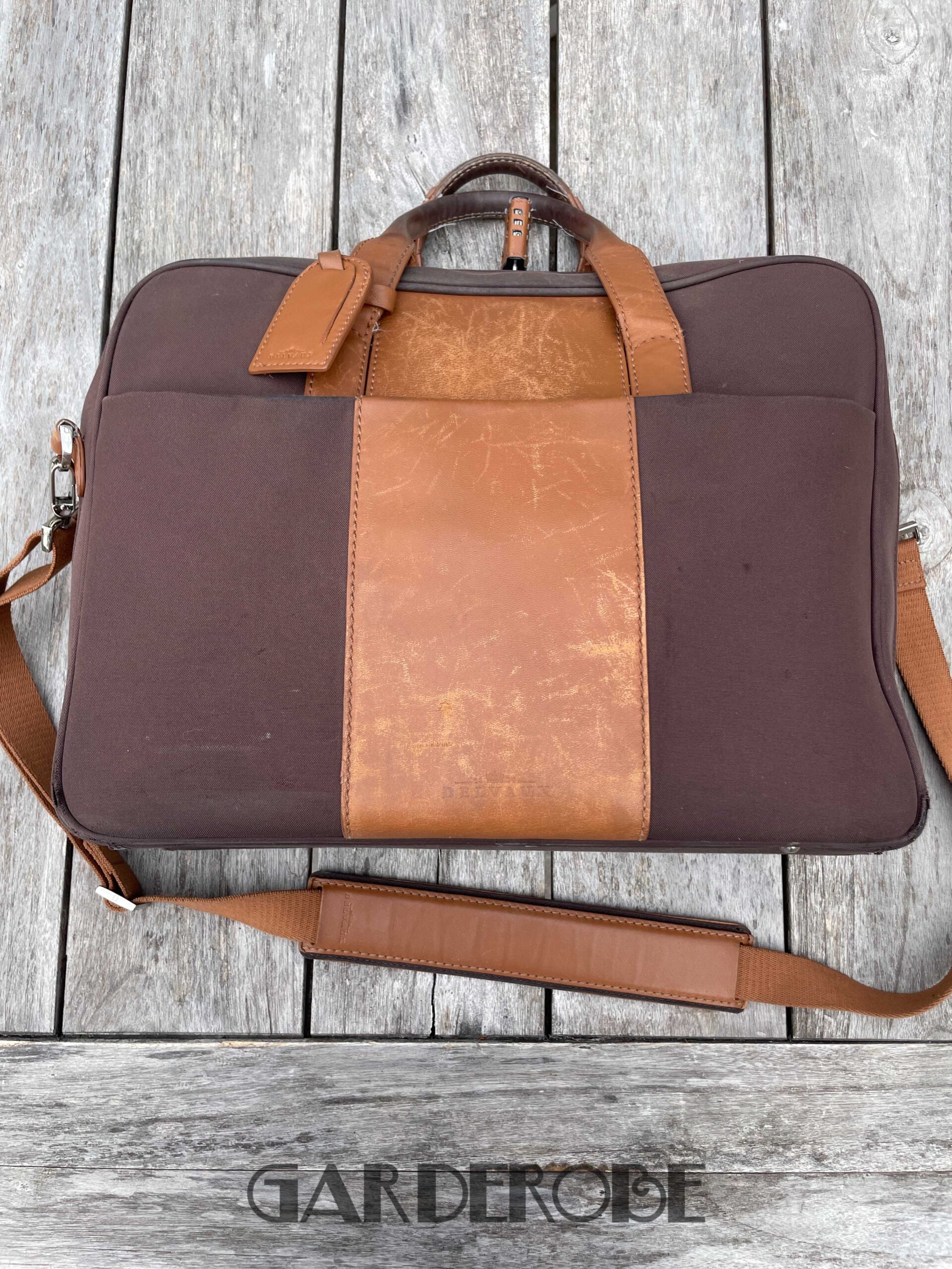 Delvaux Brown Airess Briefcase (used condition)