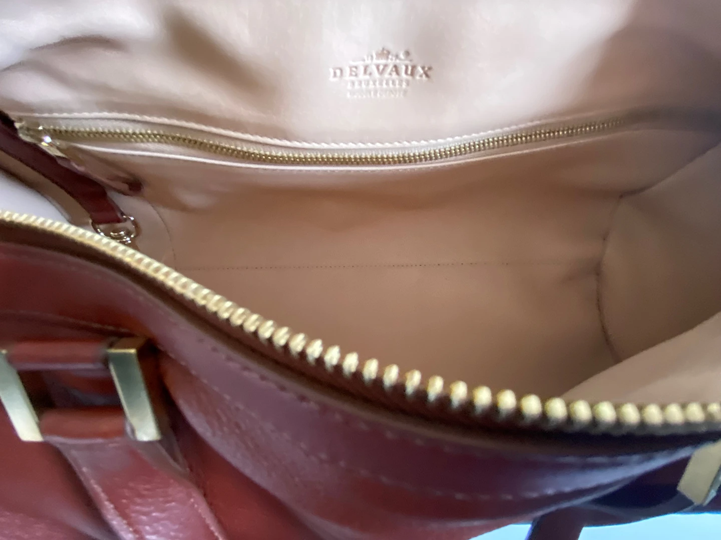 Delvaux Havane Cerf Lily Amber MM